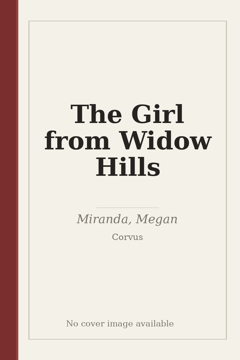 The Girl from Widow Hills - no cover image available