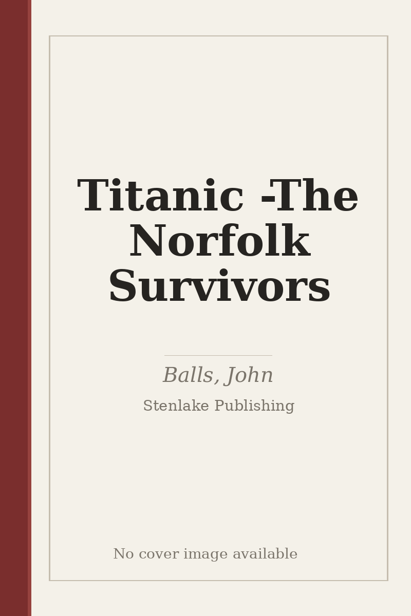 Titanic - The Norfolk Survivors - no cover image available