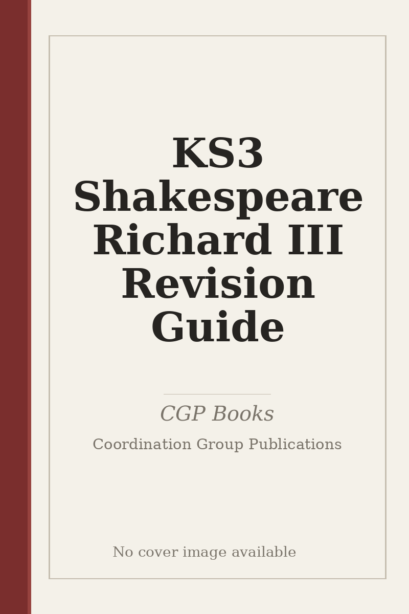 KS3 Shakespeare Richard III Revision Guide - no cover image available