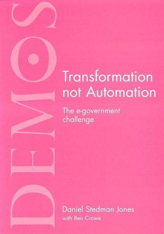 Transformation Not Automation: The Environment Challenge