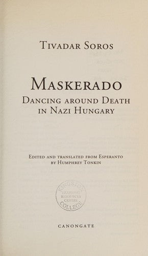 Maskerado: Dancing Around Death In Nazi Hungary