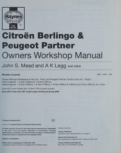 Haynes 4281 Workshop Manual