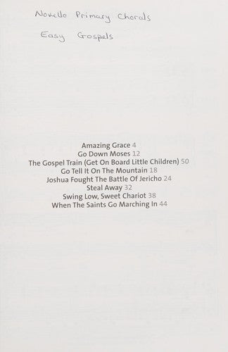 Easy Gospel (Novello Primary Chorals)
