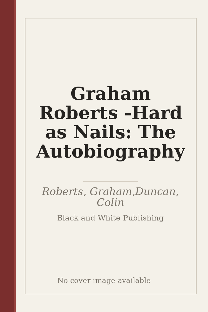 Graham Roberts - Hard as Nails: The Autobiography - no cover image available