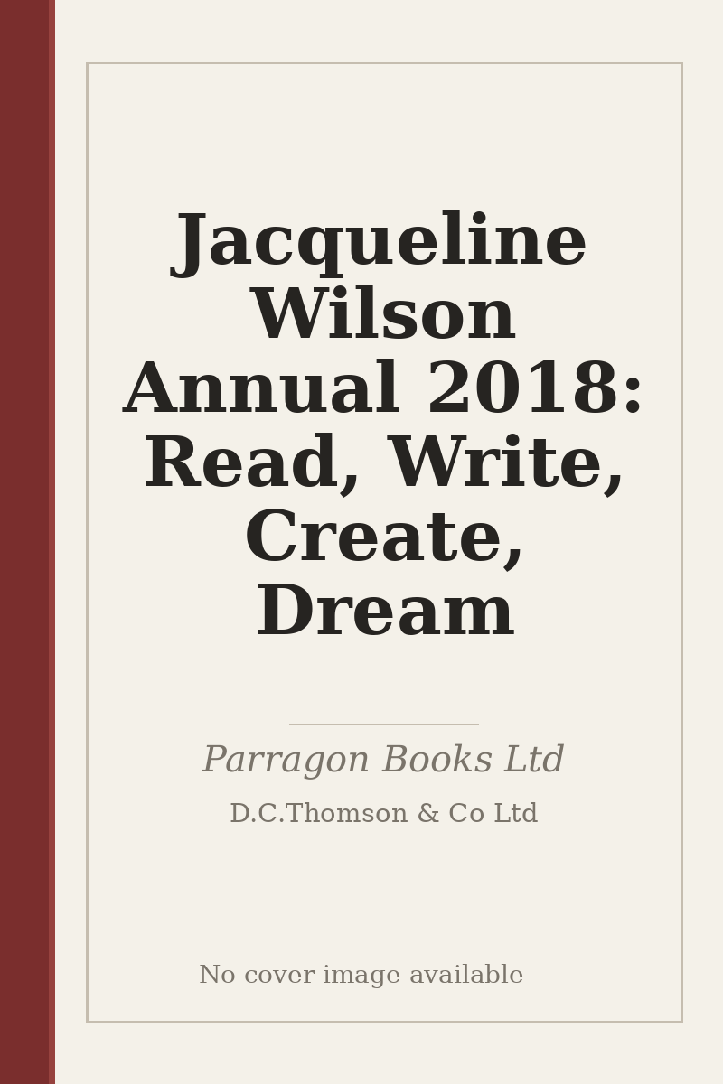 Jacqueline Wilson Annual 2018: Read, Write, Create, Dream - no cover image available