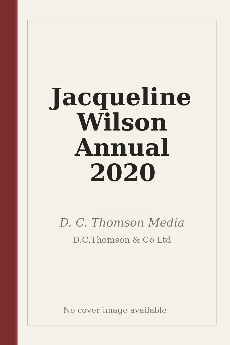 Jacqueline Wilson Annual 2020 - no cover image available
