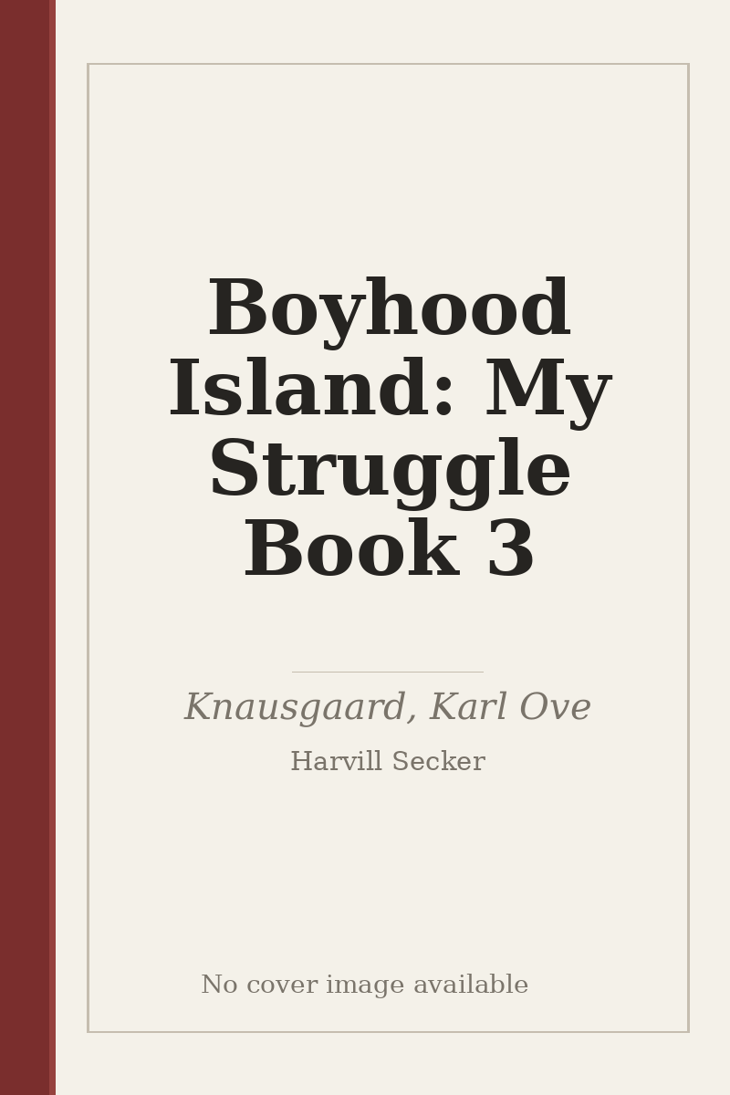 Boyhood Island: My Struggle Book 3 - no cover image available