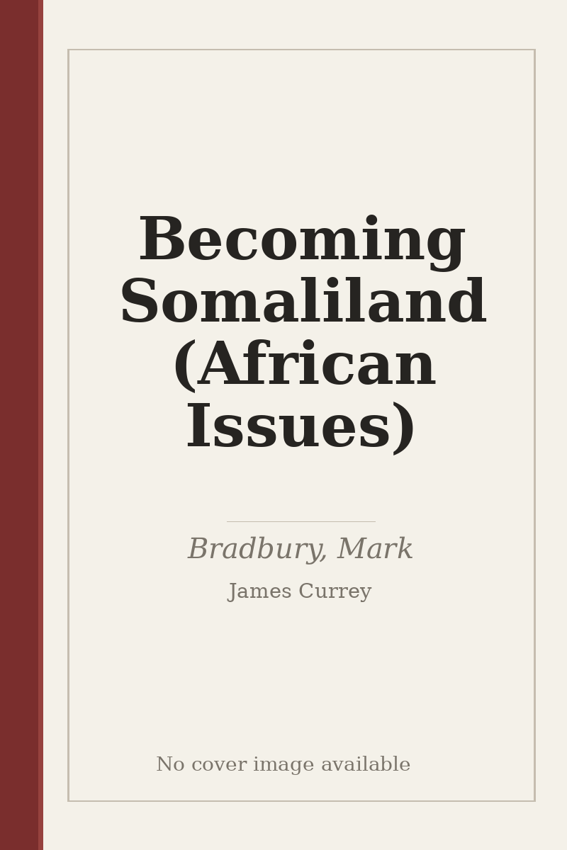 Becoming Somaliland (African Issues) - no cover image available