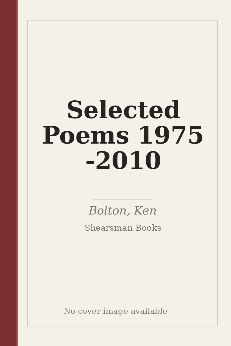 Selected Poems 1975 - 2010 - no cover image available