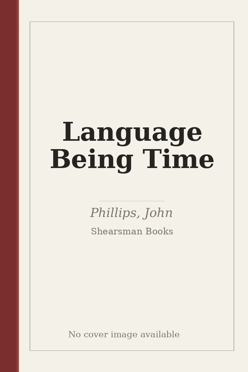 Language Being Time - no cover image available