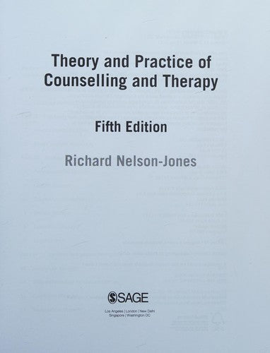 Theory and Practice of Counselling and Therapy