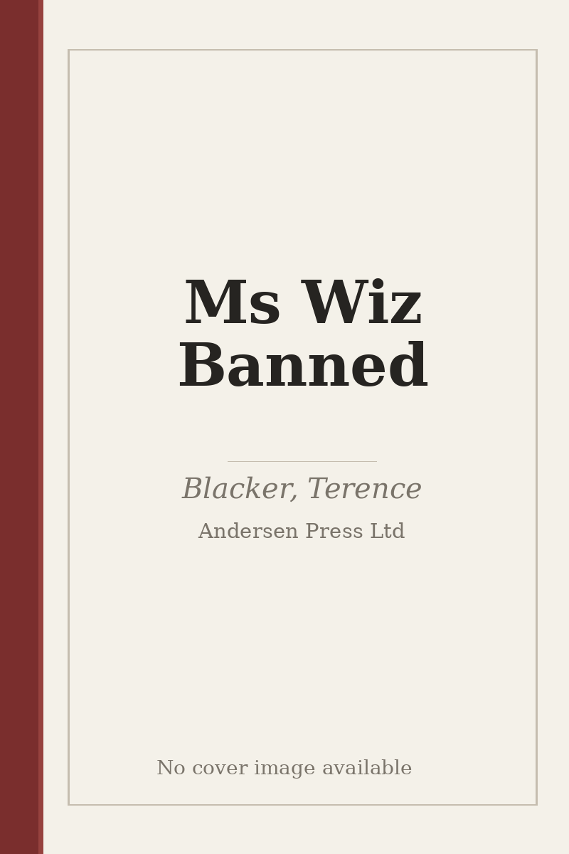 Ms Wiz Banned - no cover image available
