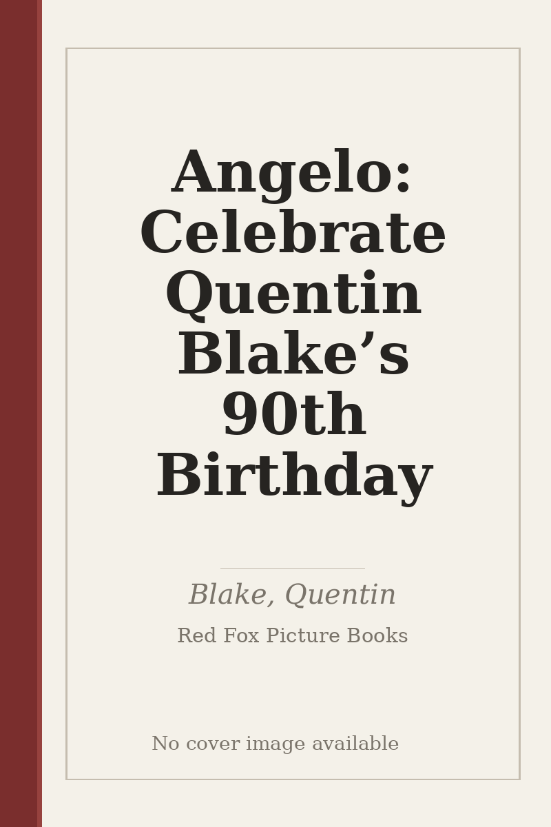 Angelo: Celebrate Quentin Blake’s 90th Birthday - no cover image available