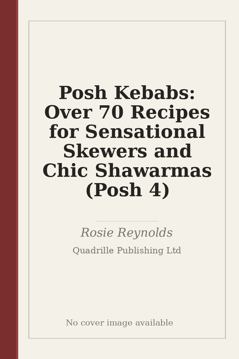 Posh Kebabs: Over 70 Recipes for Sensational Skewers and Chic Shawarmas (Posh 4) - no cover image available