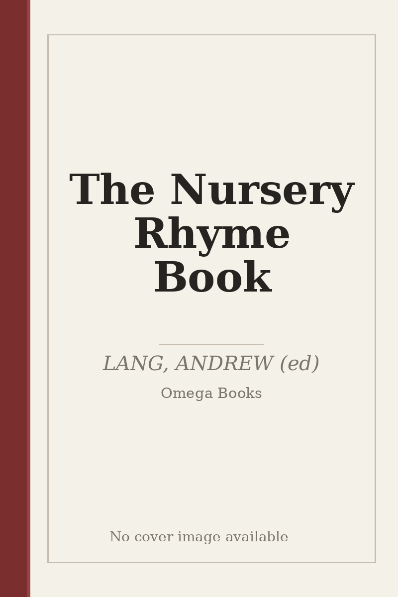 The Nursery Rhyme Book - no cover image available