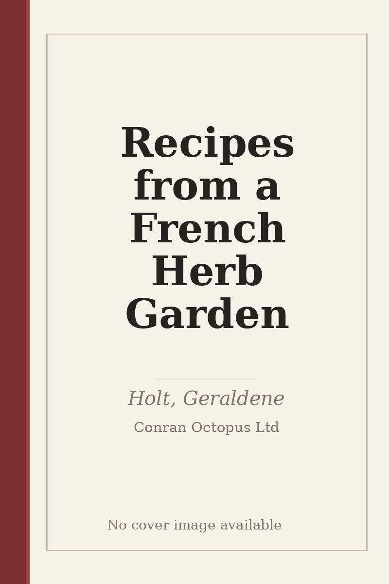 Recipes from a French Herb Garden - no cover image available