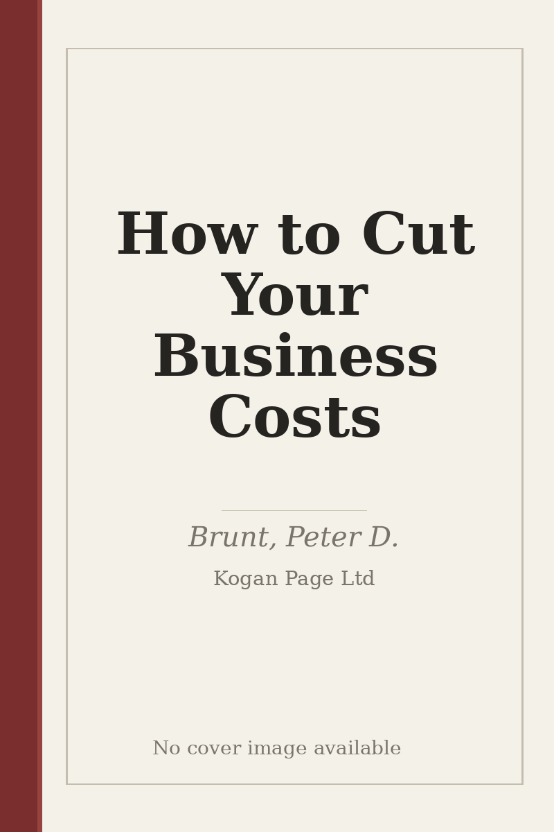 How to Cut Your Business Costs - no cover image available
