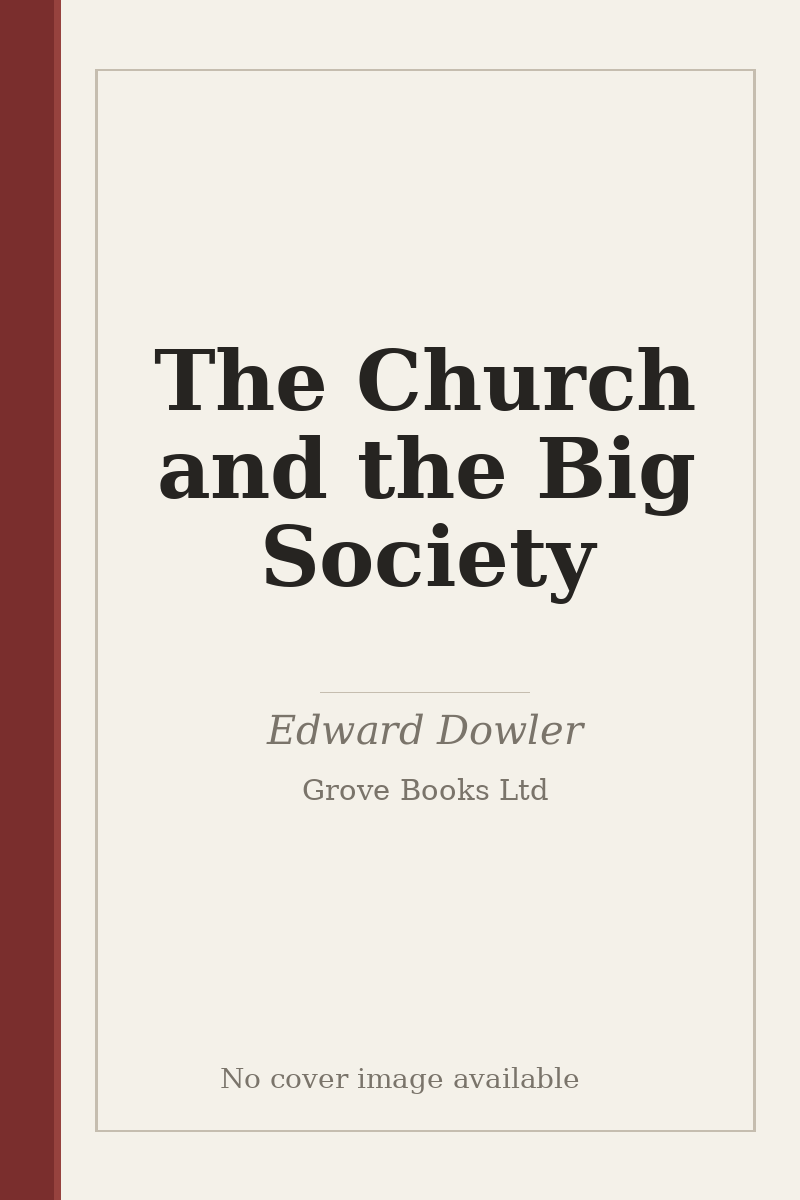 The Church and the Big Society - no cover image available