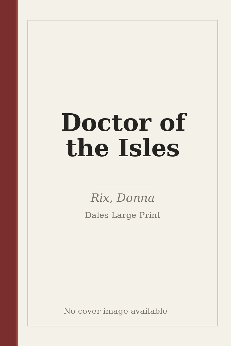 Doctor of the Isles - no cover image available