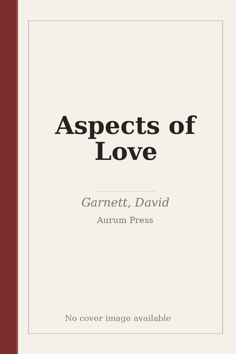 Aspects of Love - no cover image available