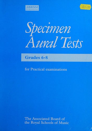 Specimen Aural Tests: Grades 6-8