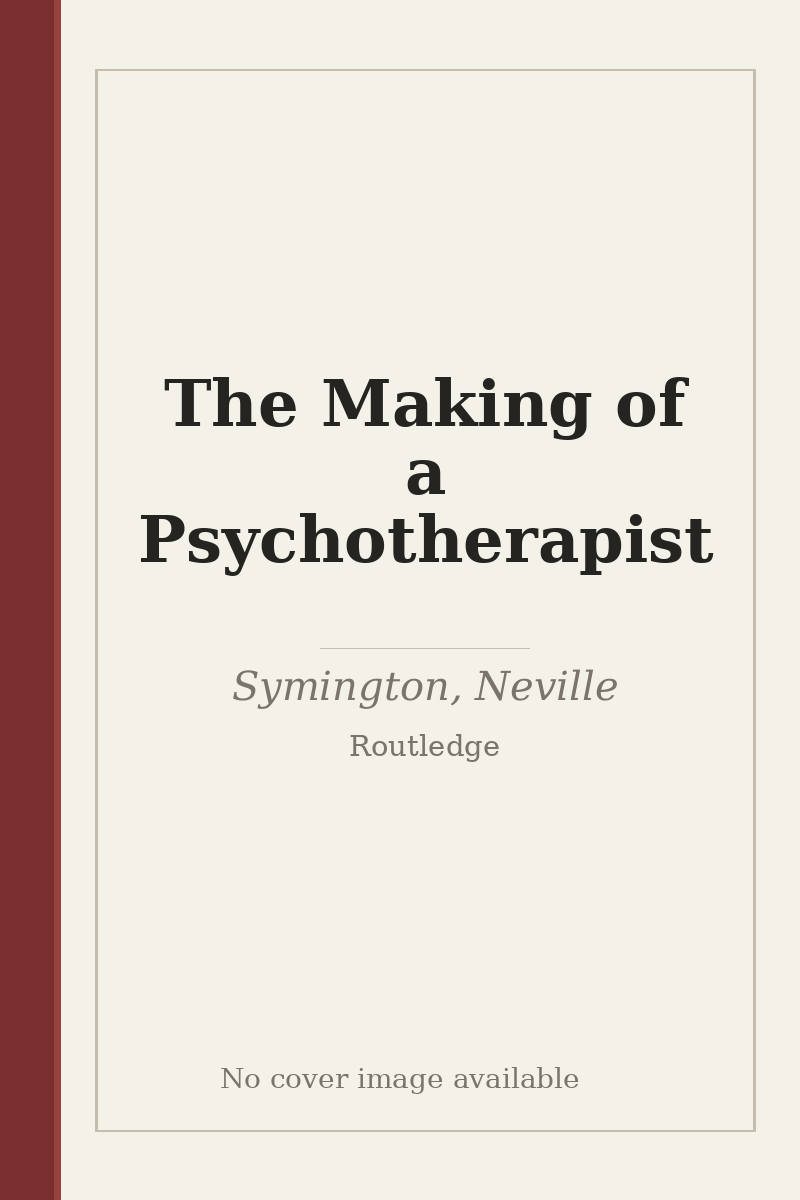 The Making of a Psychotherapist - no cover image available