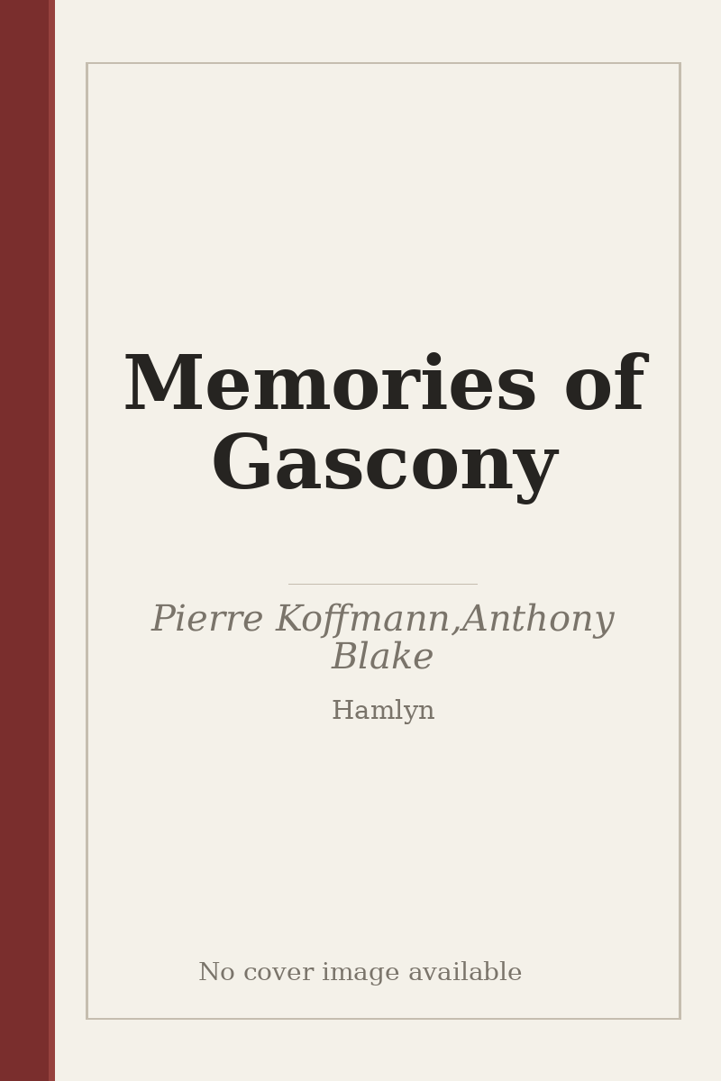 Memories of Gascony - no cover image available
