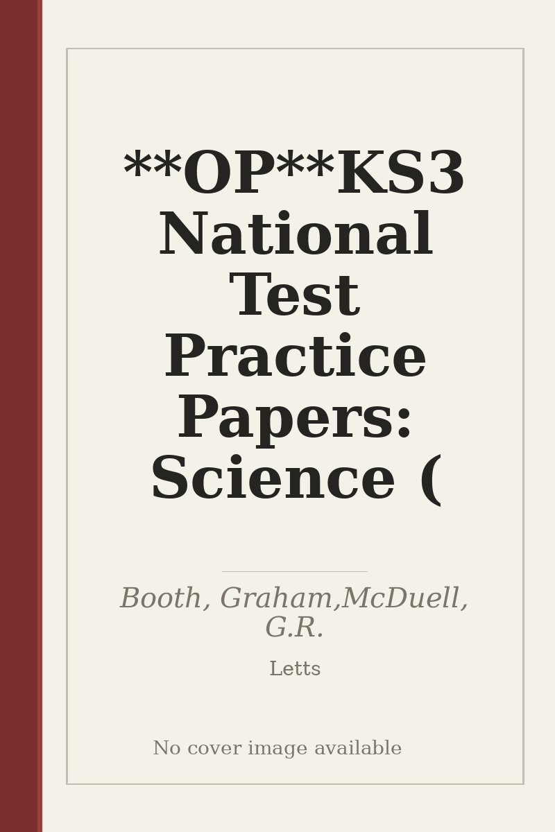 **OP**KS3 National Test Practice Papers: Science ( - no cover image available
