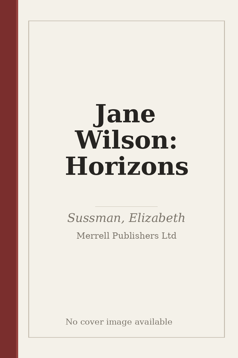 Jane Wilson: Horizons - no cover image available