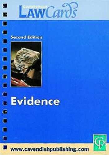 Lawcard on Evidence 2/e: Evidence Law Cards
