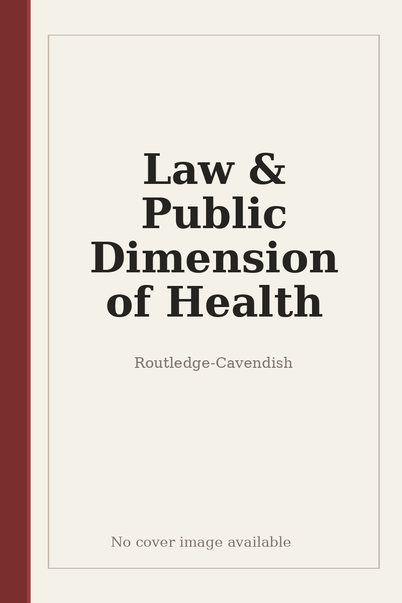 Law & Public Dimension of Health - no cover image available