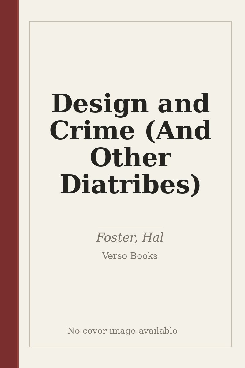 Design and Crime (And Other Diatribes) - no cover image available