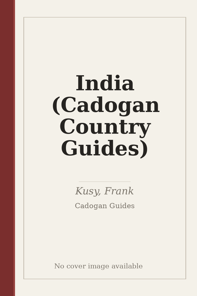 India (Cadogan Country Guides) - no cover image available