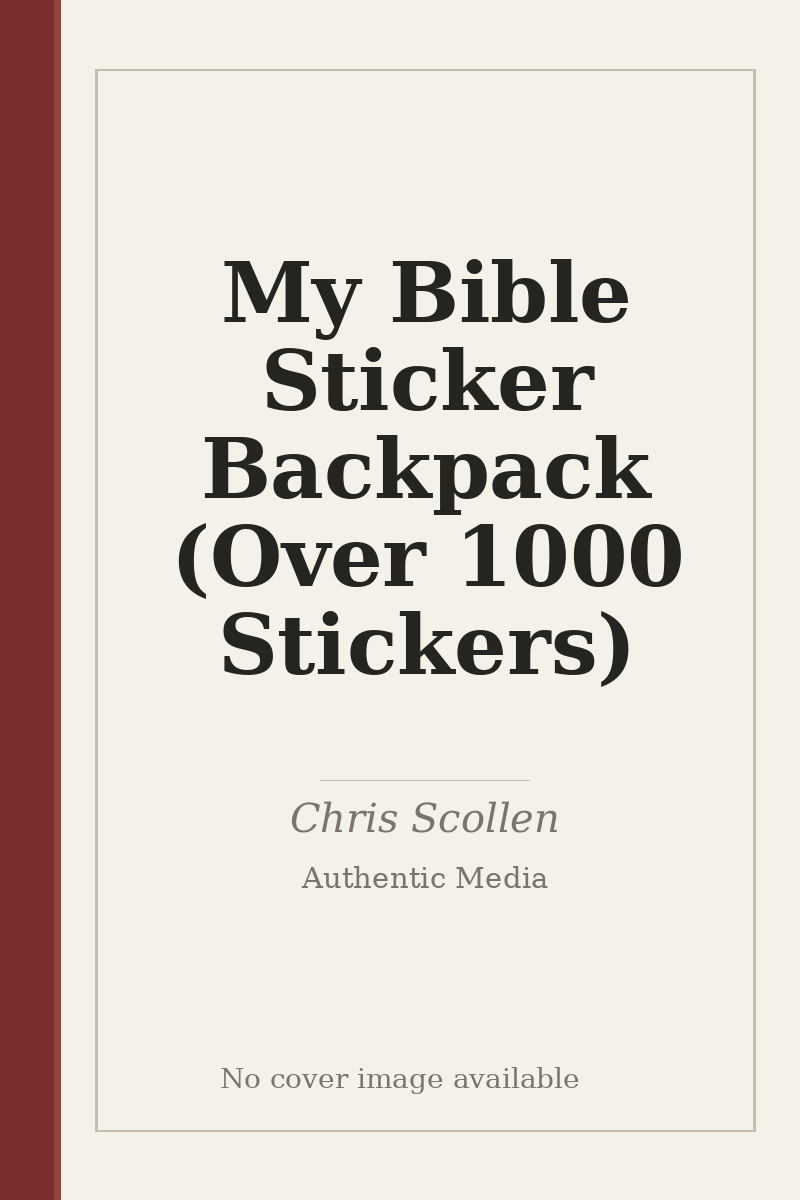 My Bible Sticker Backpack (Over 1000 Stickers) - no cover image available