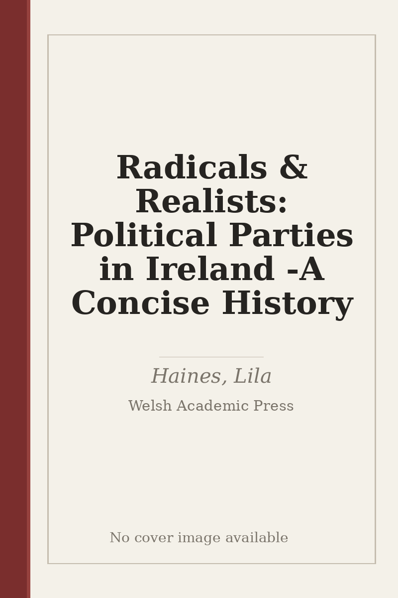 Radicals & Realists: Political Parties in Ireland - A Concise History - no cover image available