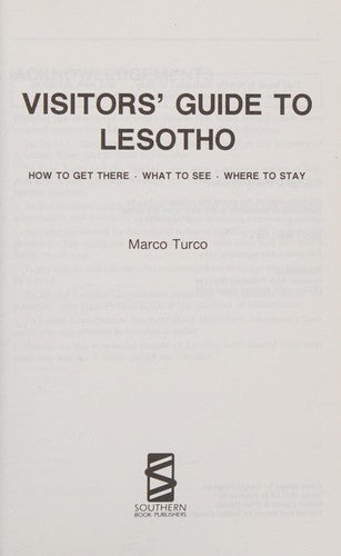 Visitors' Guide to Lesotho