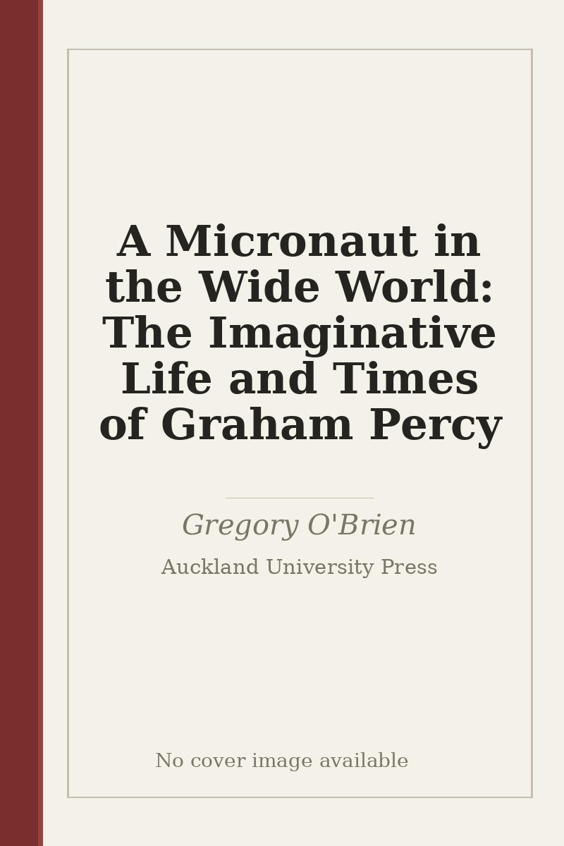 A Micronaut in the Wide World: The Imaginative Life and Times of Graham Percy - no cover image available