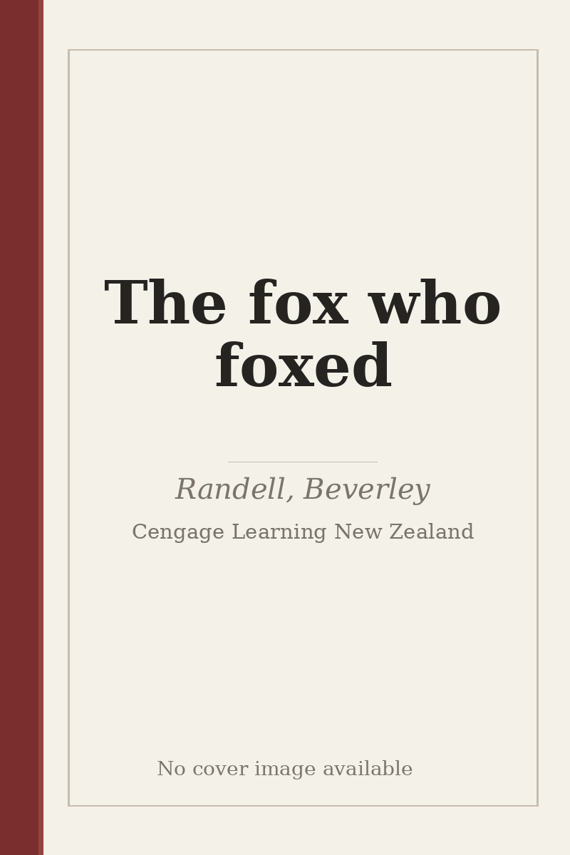 The fox who foxed - no cover image available