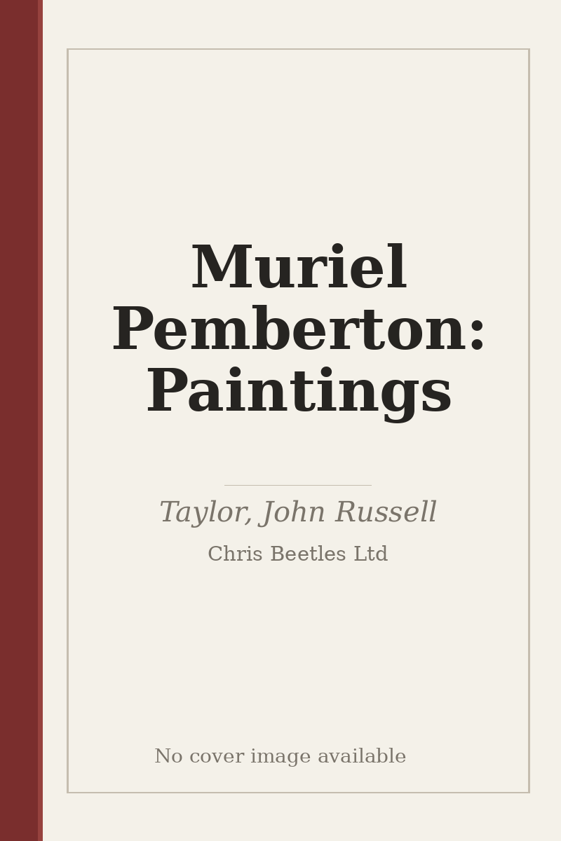 Muriel Pemberton: Paintings - no cover image available