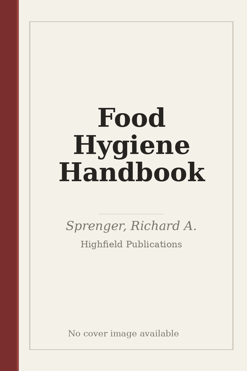 Food Hygiene Handbook - no cover image available