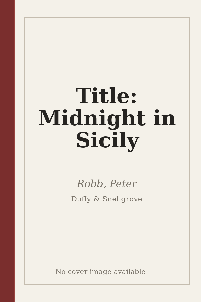 Title: Midnight in Sicily - no cover image available