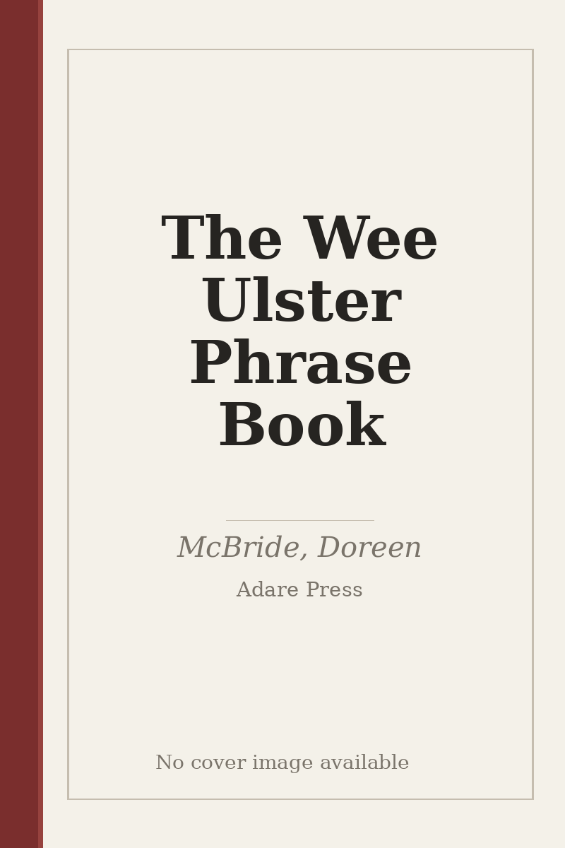 The Wee Ulster Phrase Book - no cover image available