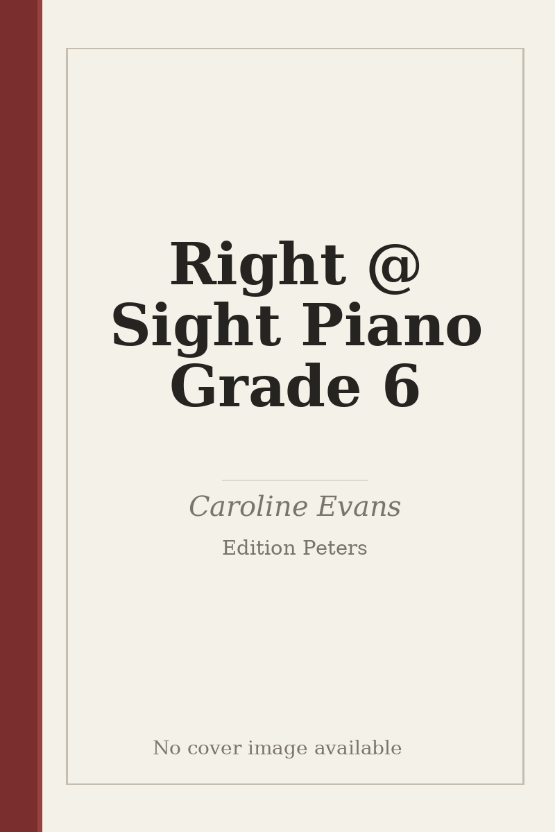 Right @ Sight Piano Grade 6 - no cover image available