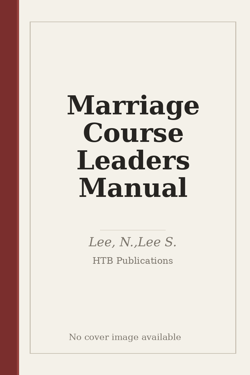 Marriage Course Leaders Manual - no cover image available