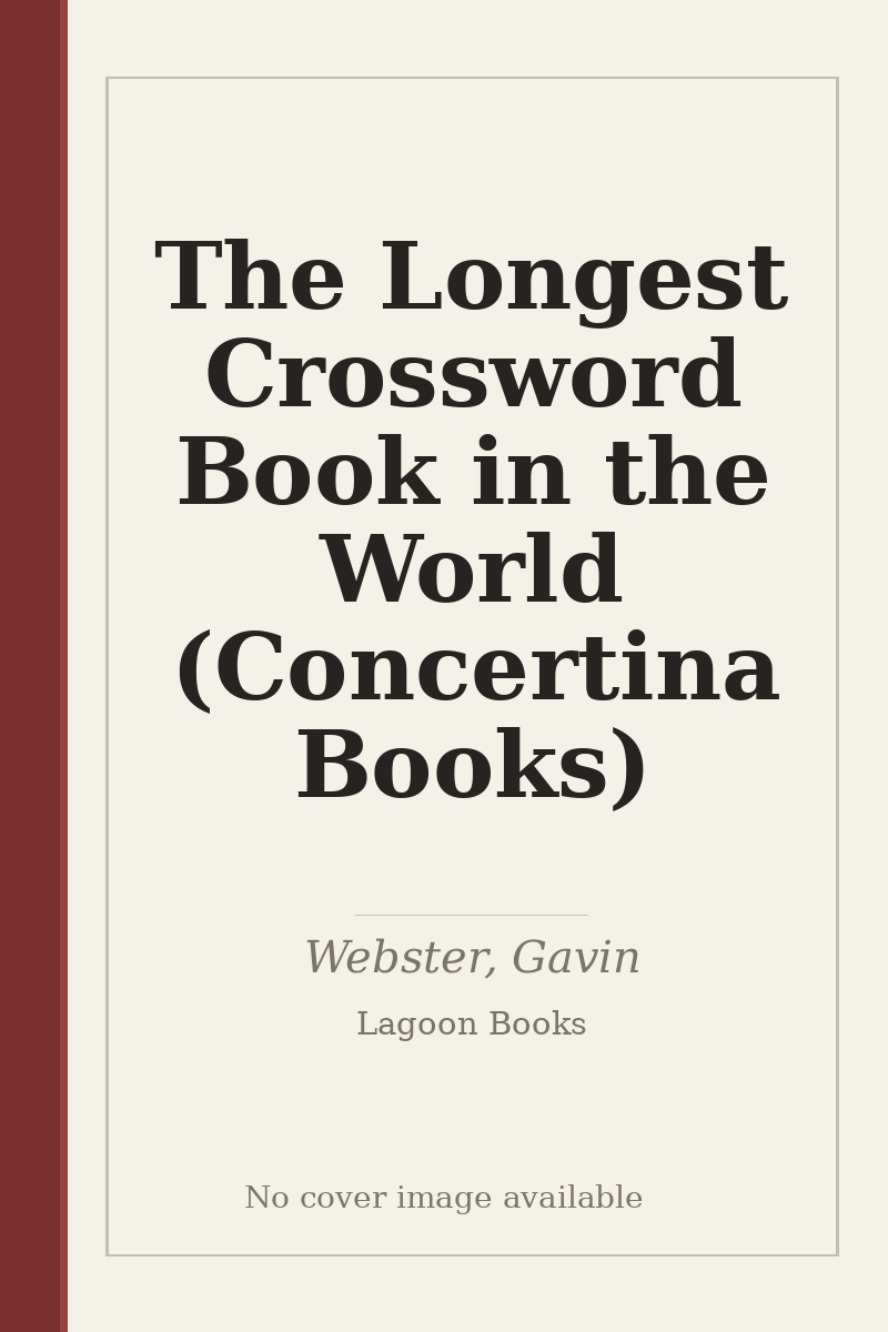The Longest Crossword Book in the World (Concertina Books) - no cover image available