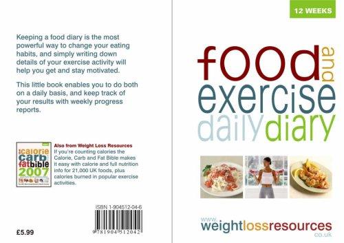 Food and Exercise Daily Diary