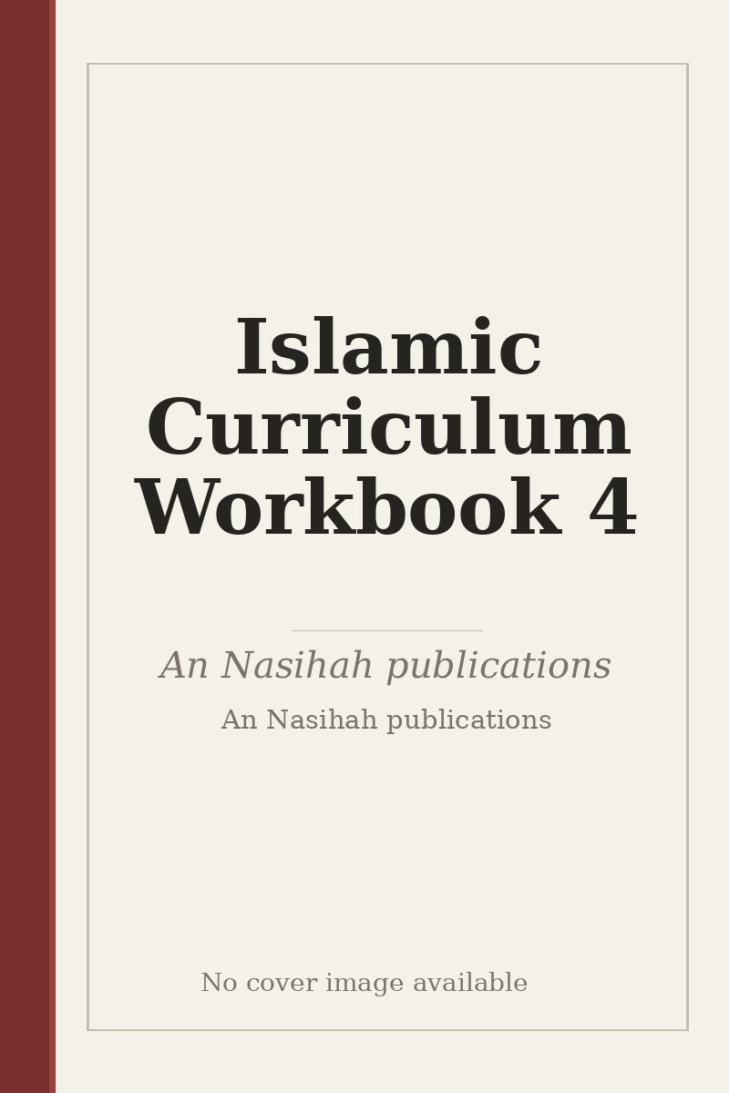 Islamic Curriculum Workbook 4 - no cover image available