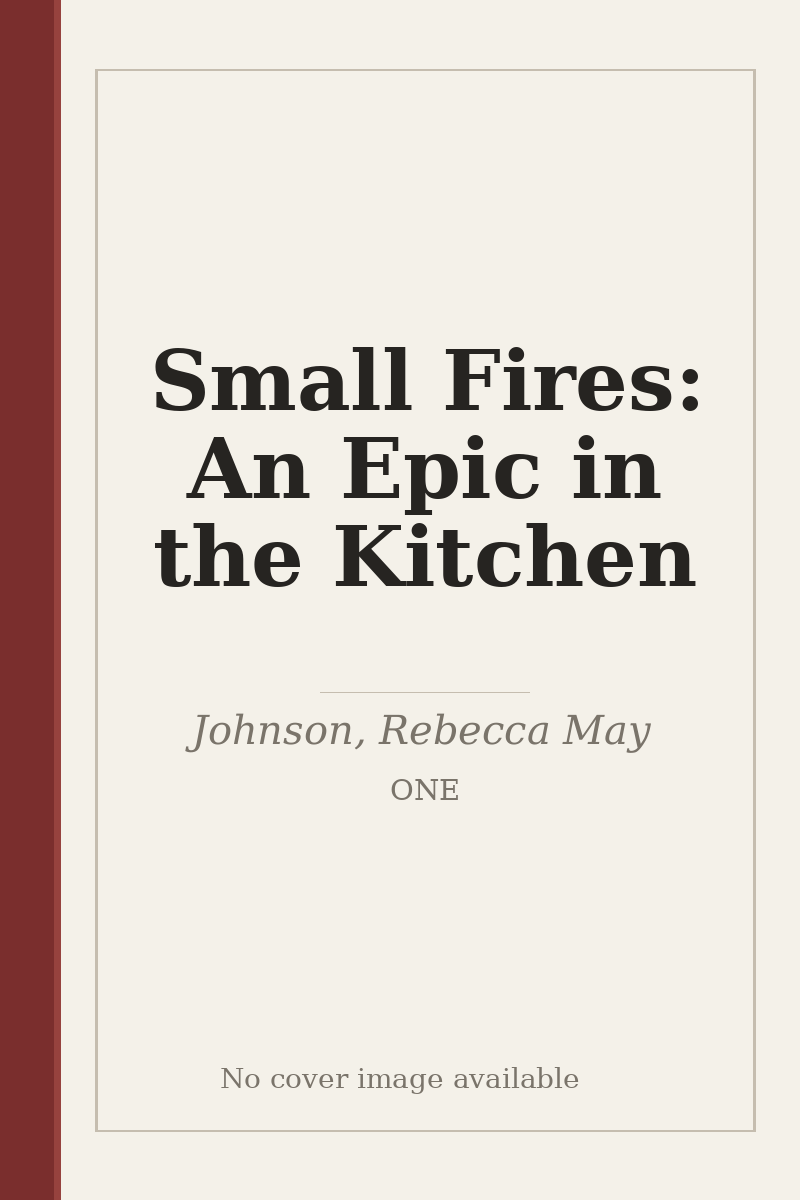 Small Fires: An Epic in the Kitchen - no cover image available