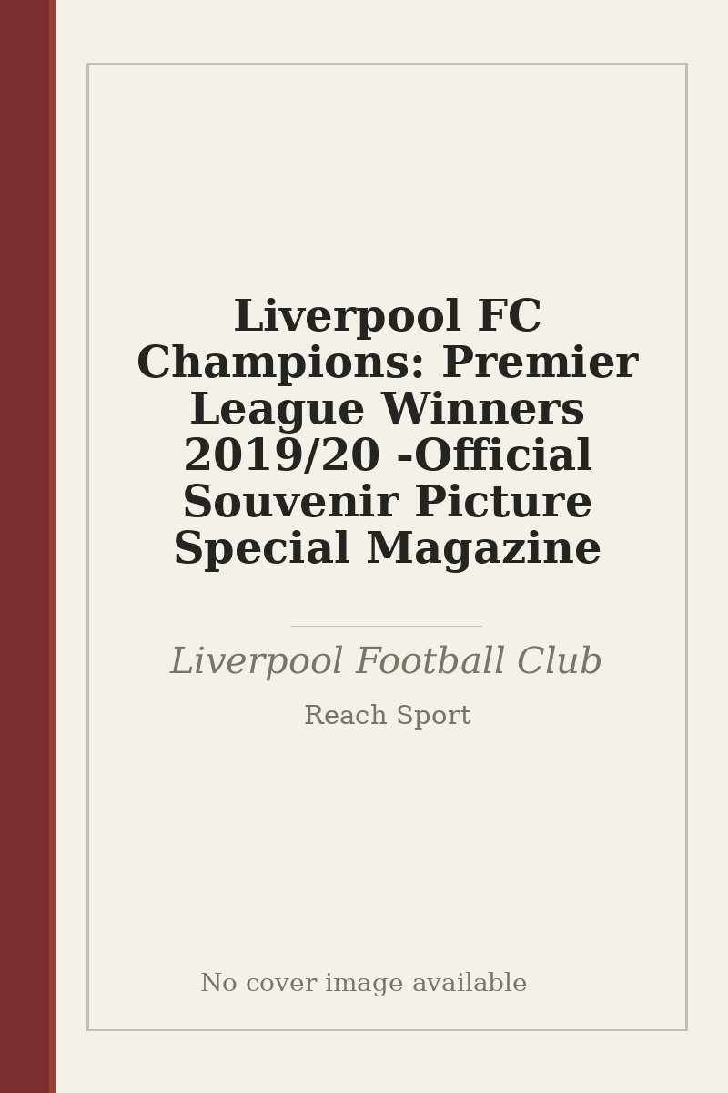Liverpool FC Champions: Premier League Winners 2019/20 - Official Souvenir Picture Special Magazine - no cover image available