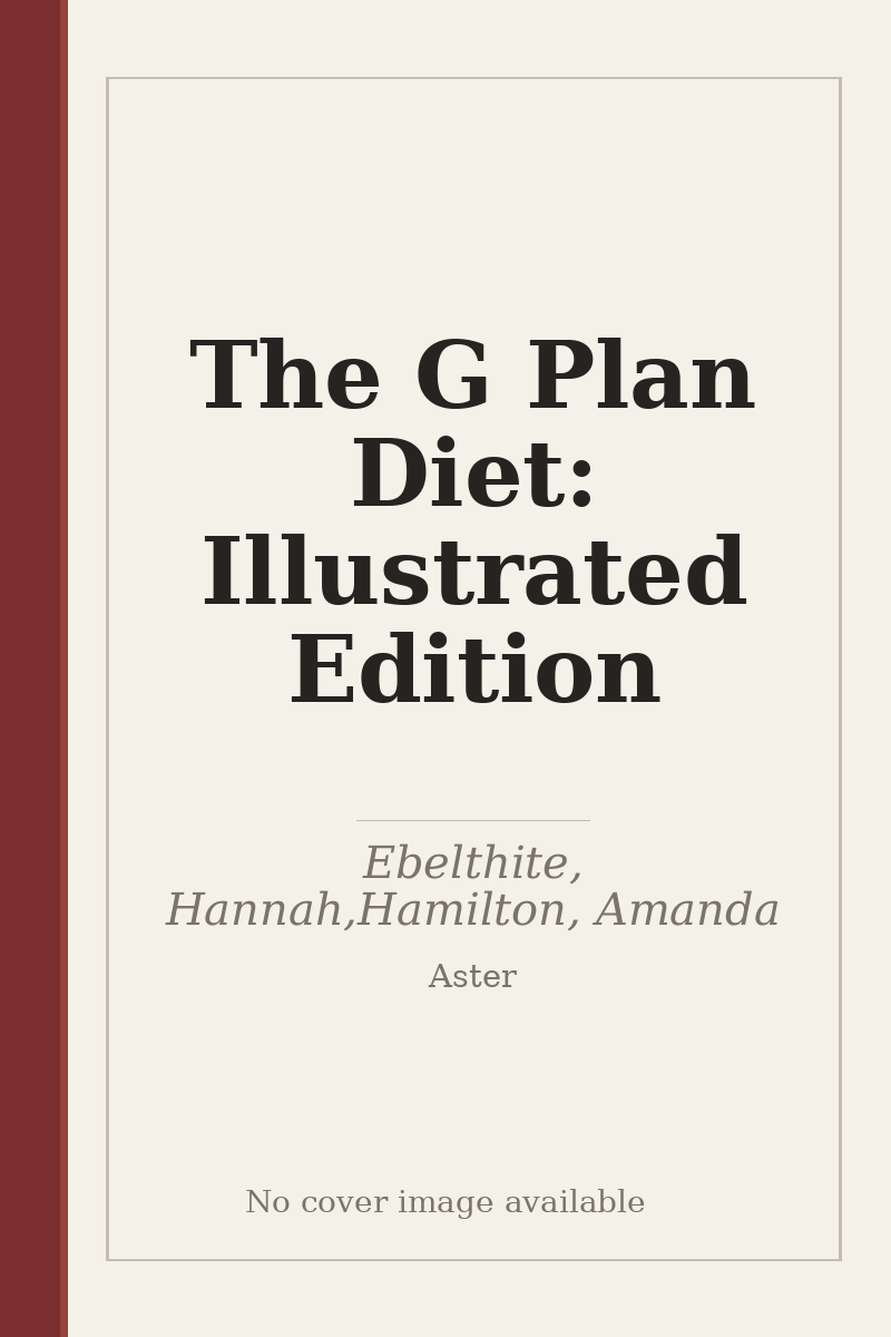 The G Plan Diet: Illustrated Edition - no cover image available